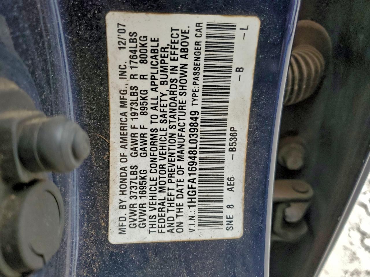2008 HONDA CIVIC EXL photo 12