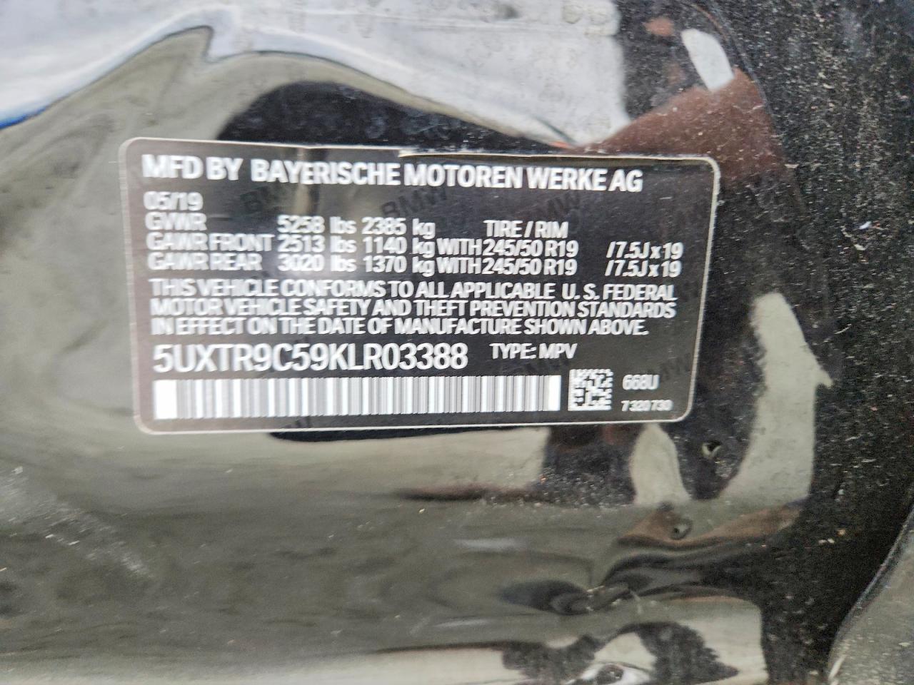 2019 BMW X3 XDRIVE30I photo 12