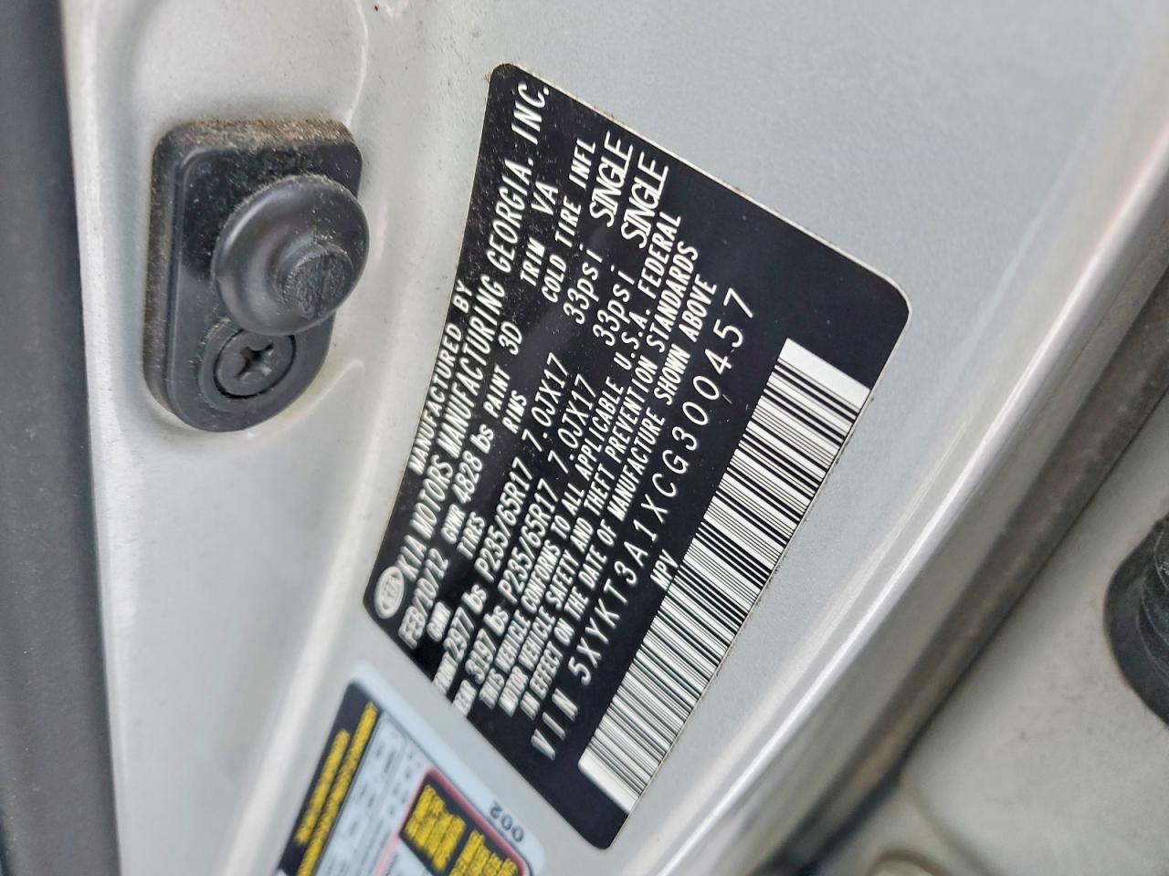 2012 KIA SORENTO BASE photo 12