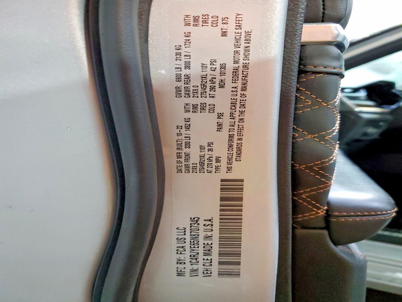2022 JEEP GRAND CHEROKEE SUMMIT 4XE photo 14