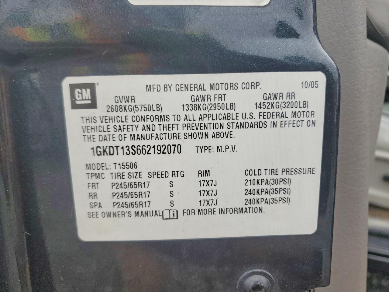 2006 GMC ENVOY photo 14