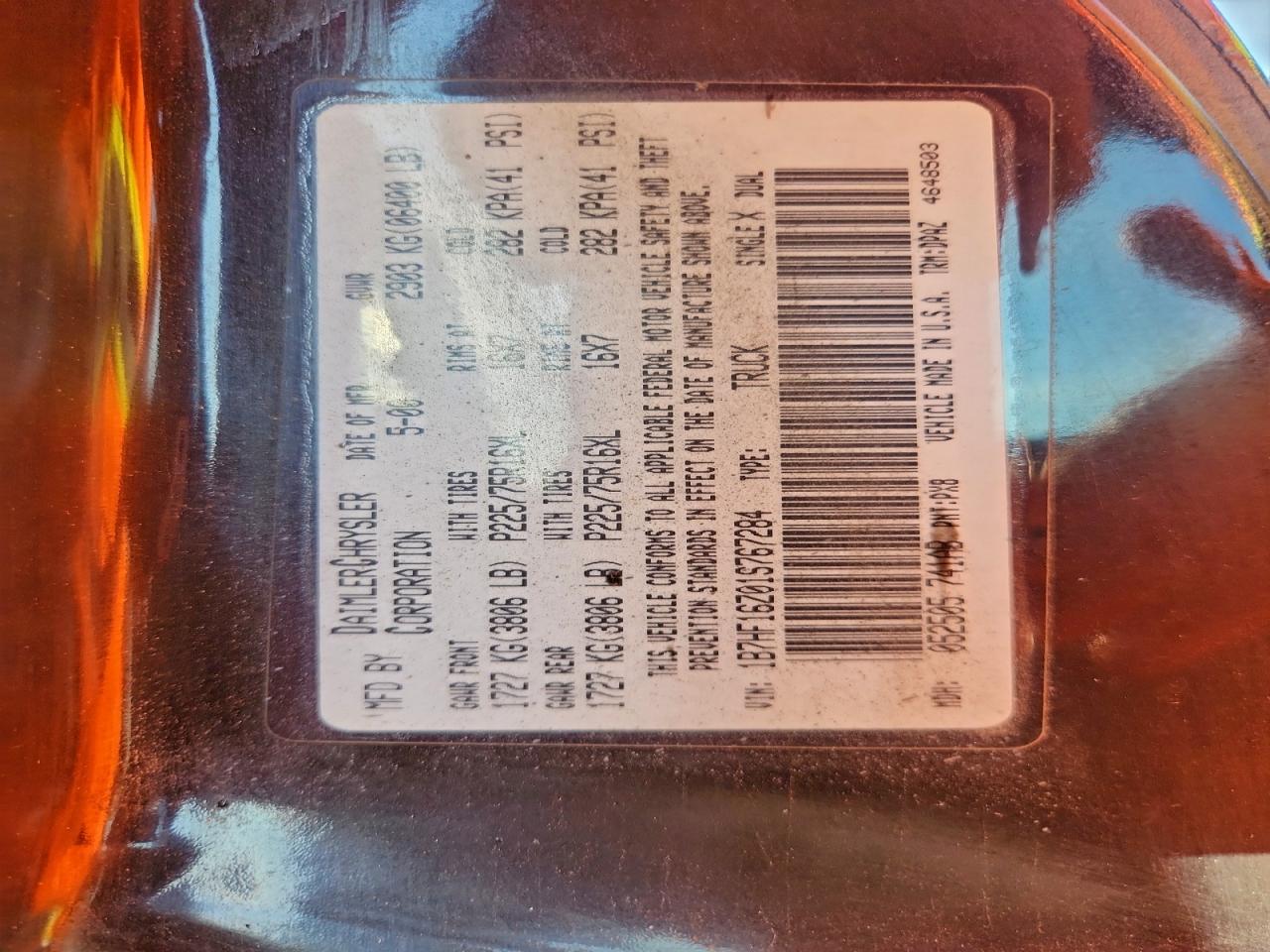 2001 DODGE RAM 1500 photo 23