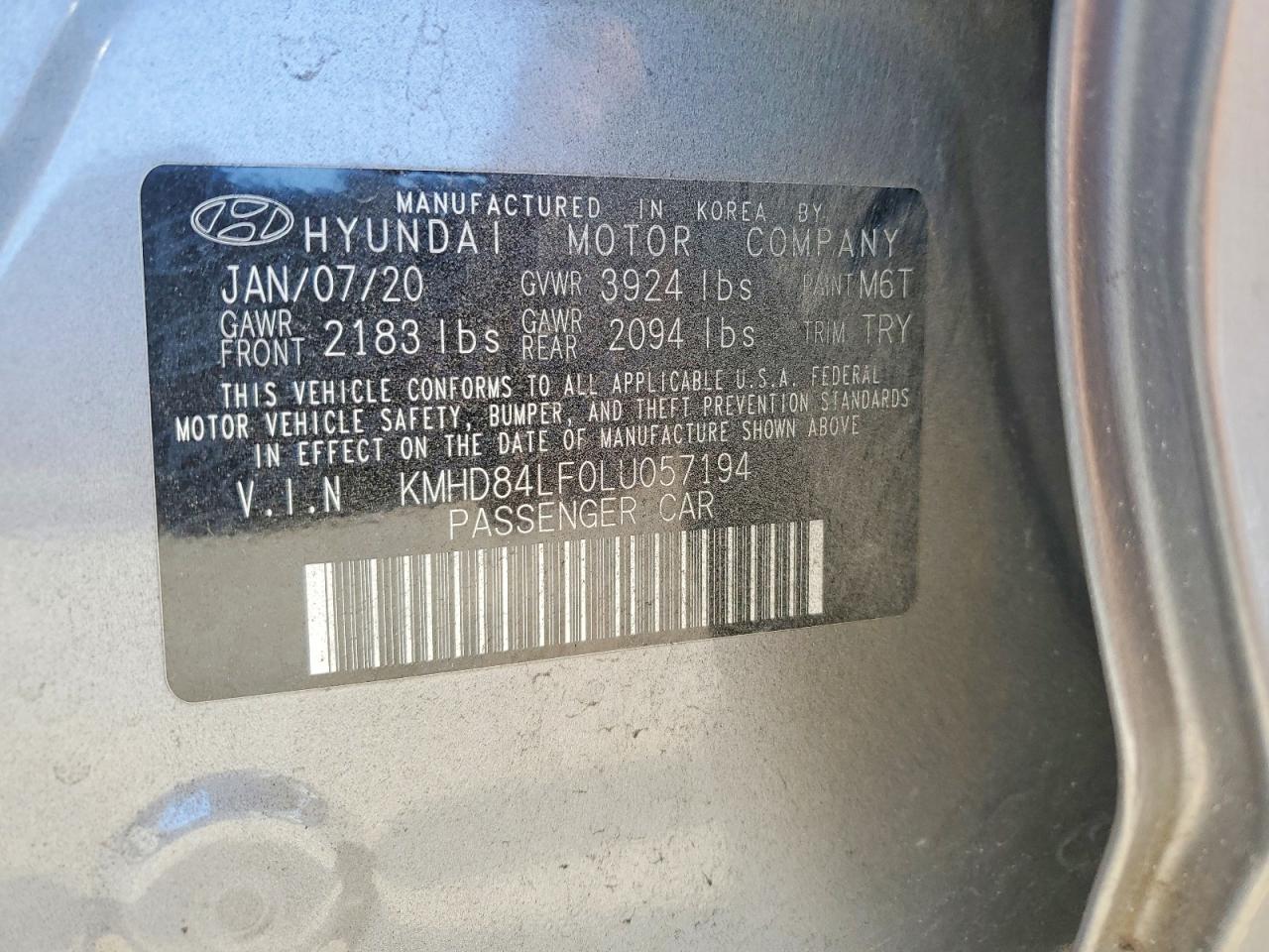 2020 HYUNDAI ELANTRA SEL photo 12