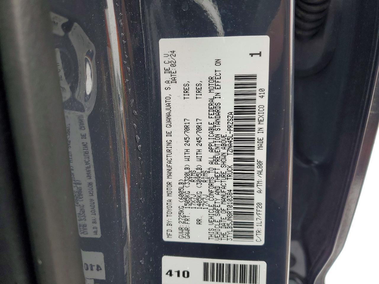 2024 TOYOTA TACOMA SR5 photo 23