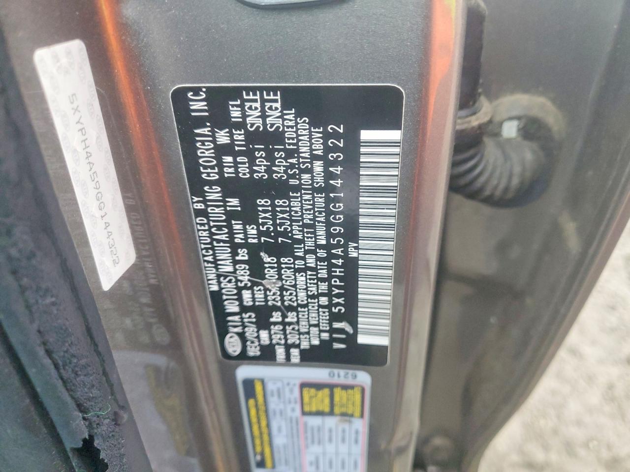 2016 KIA SORENTO EX photo 13