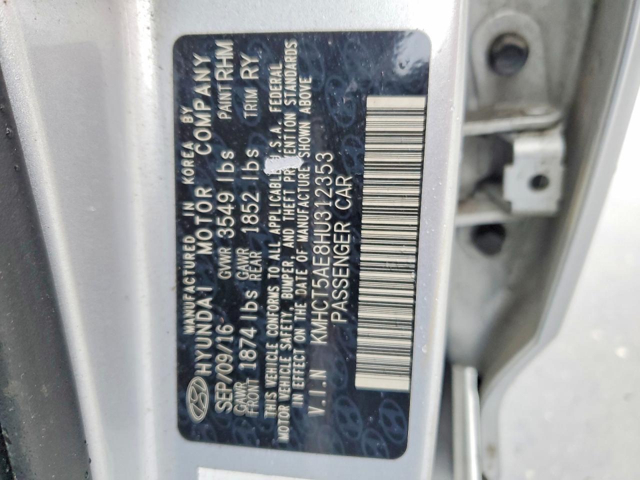 2017 HYUNDAI ACCENT SE photo 12