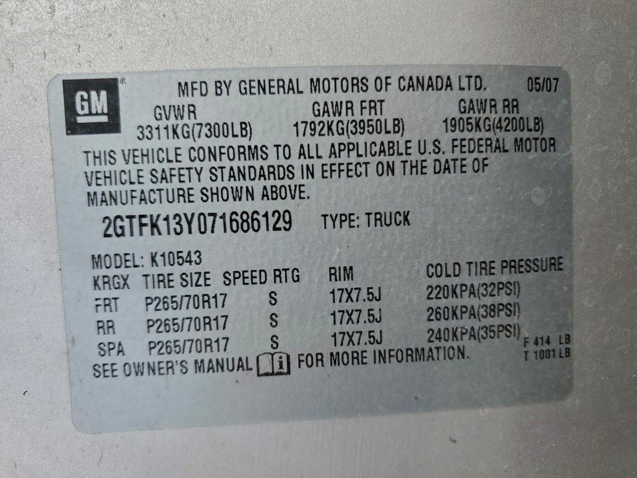 2007 GMC NEW SIERRA K1500 photo 12