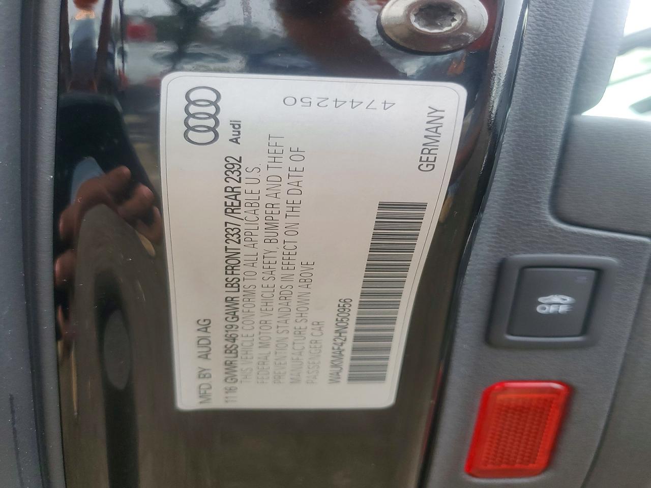 2017 AUDI A4 ULTRA PREMIUM photo 12