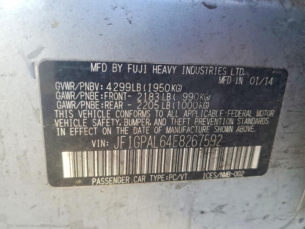 2014 SUBARU IMPREZA SPORT PREMIUM photo 13