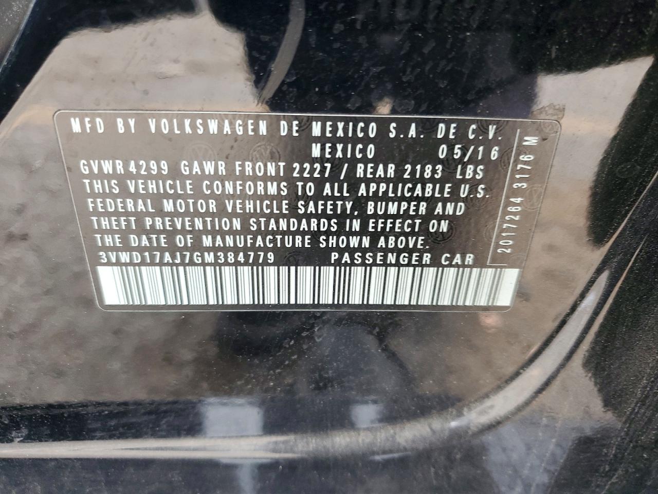 2016 VOLKSWAGEN JETTA SPORT photo 12