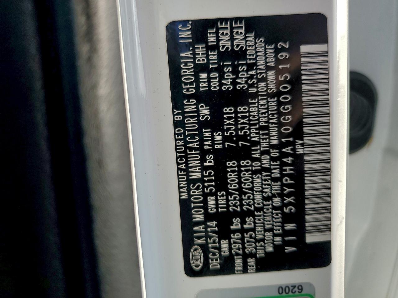 2016 KIA SORENTO EX photo 13