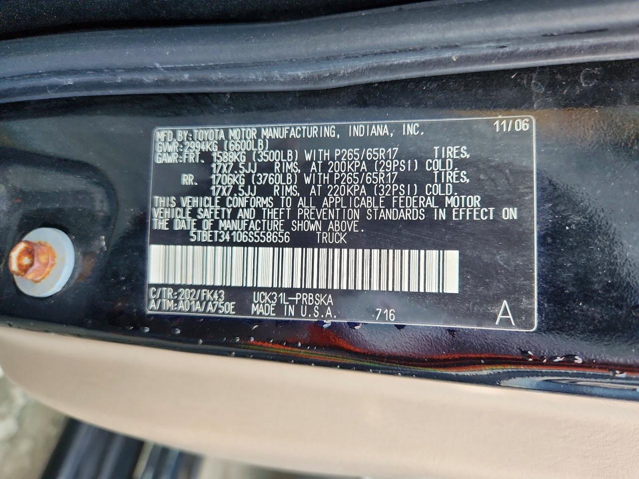 2006 TOYOTA TUNDRA DOUBLE CAB SR5 photo 12