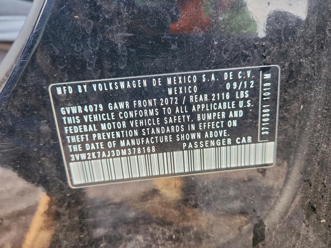 2013 VOLKSWAGEN JETTA BASE photo 12