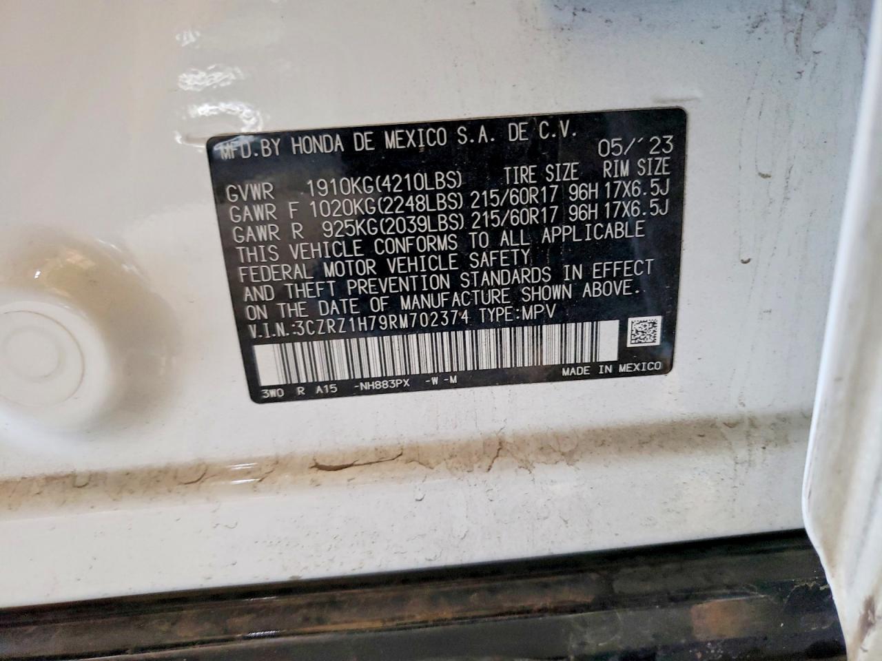 2024 HONDA HR-V EXL photo 13
