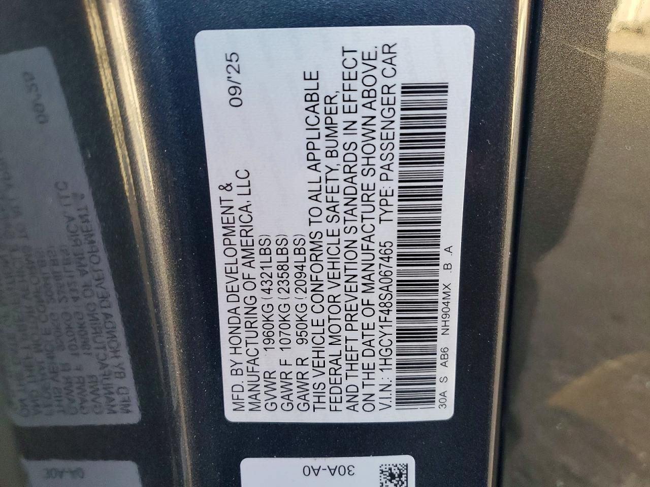 2025 HONDA ACCORD SE photo 23