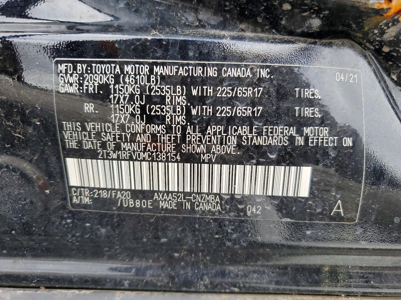 2021 TOYOTA RAV4 XLE photo 12