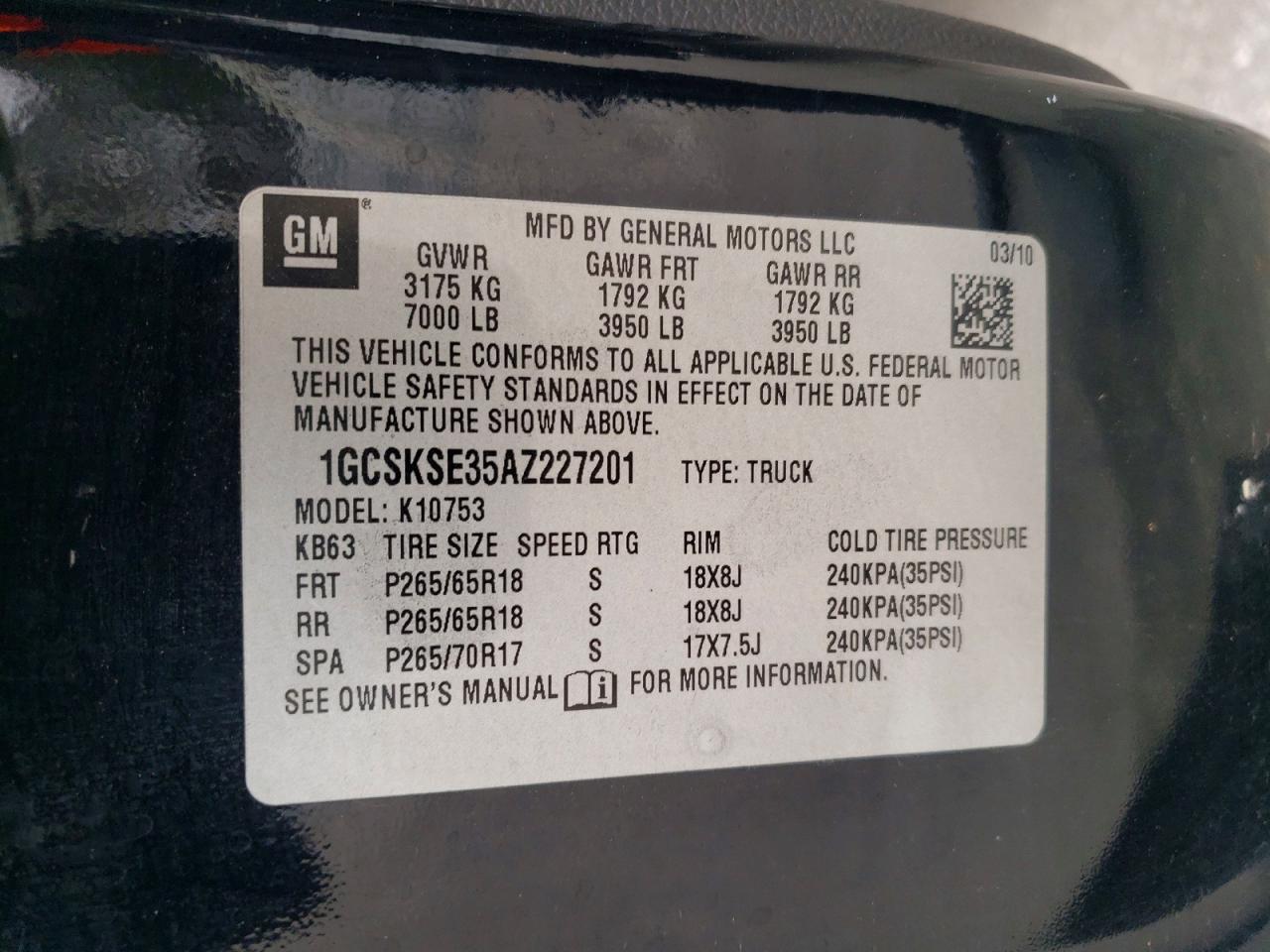 2010 CHEVROLET SILVERADO K1500 LT photo 34