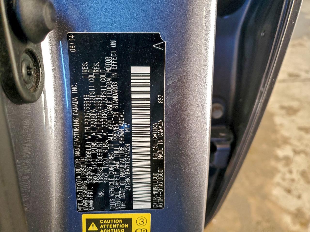 2015 LEXUS RX 350 BASE photo 13