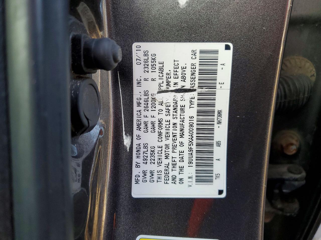 2010 ACURA TL photo 12