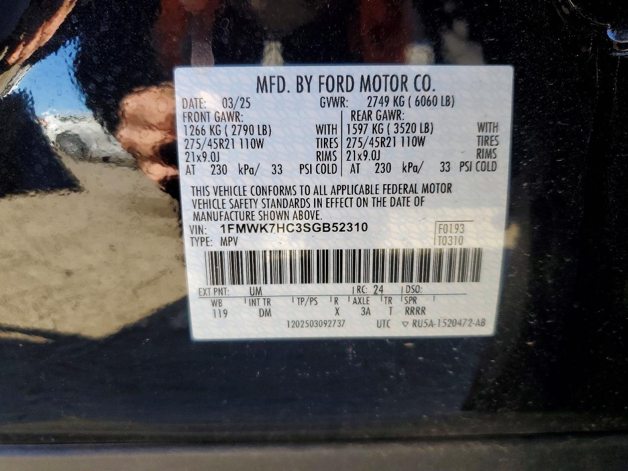 2025 FORD EXPLORER PLATINUM photo 13