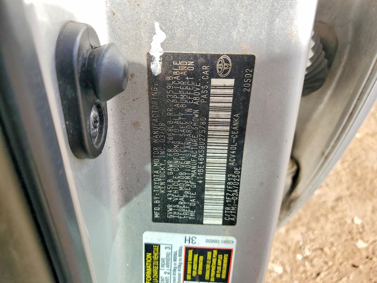 2009 TOYOTA CAMRY BASE photo 23