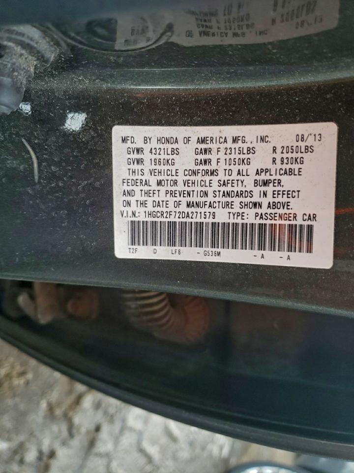 2013 HONDA ACCORD EX photo 12