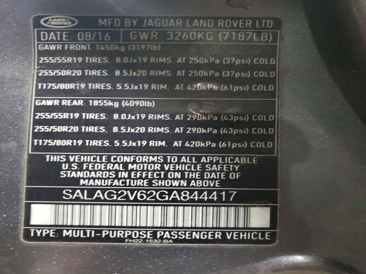 2016 LAND ROVER LR4 HSE photo 13
