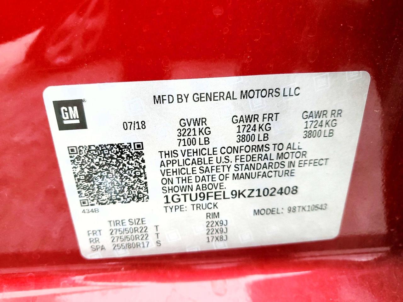 2019 GMC SIERRA K1500 DENALI photo 12