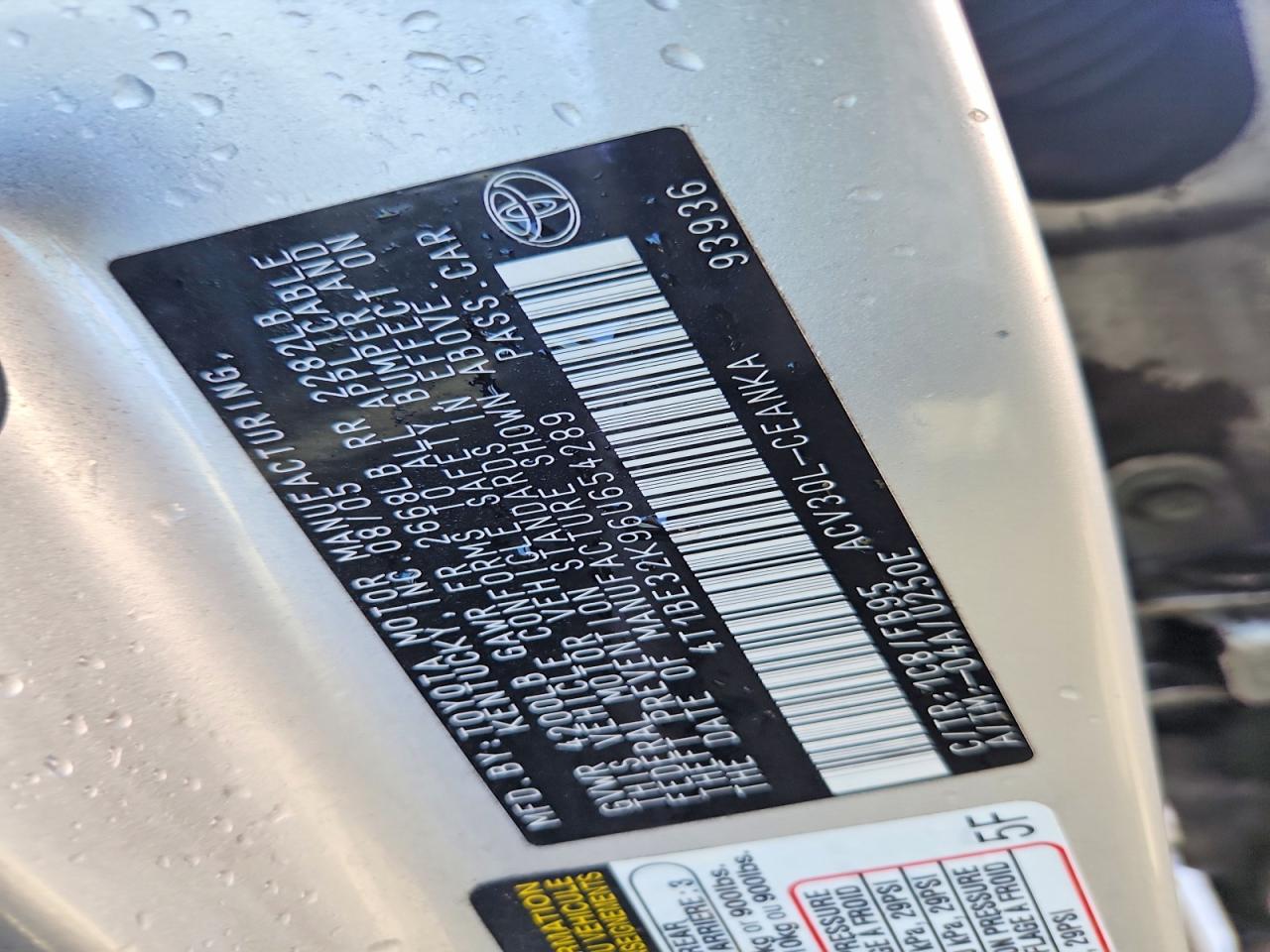 2006 TOYOTA CAMRY LE photo 12