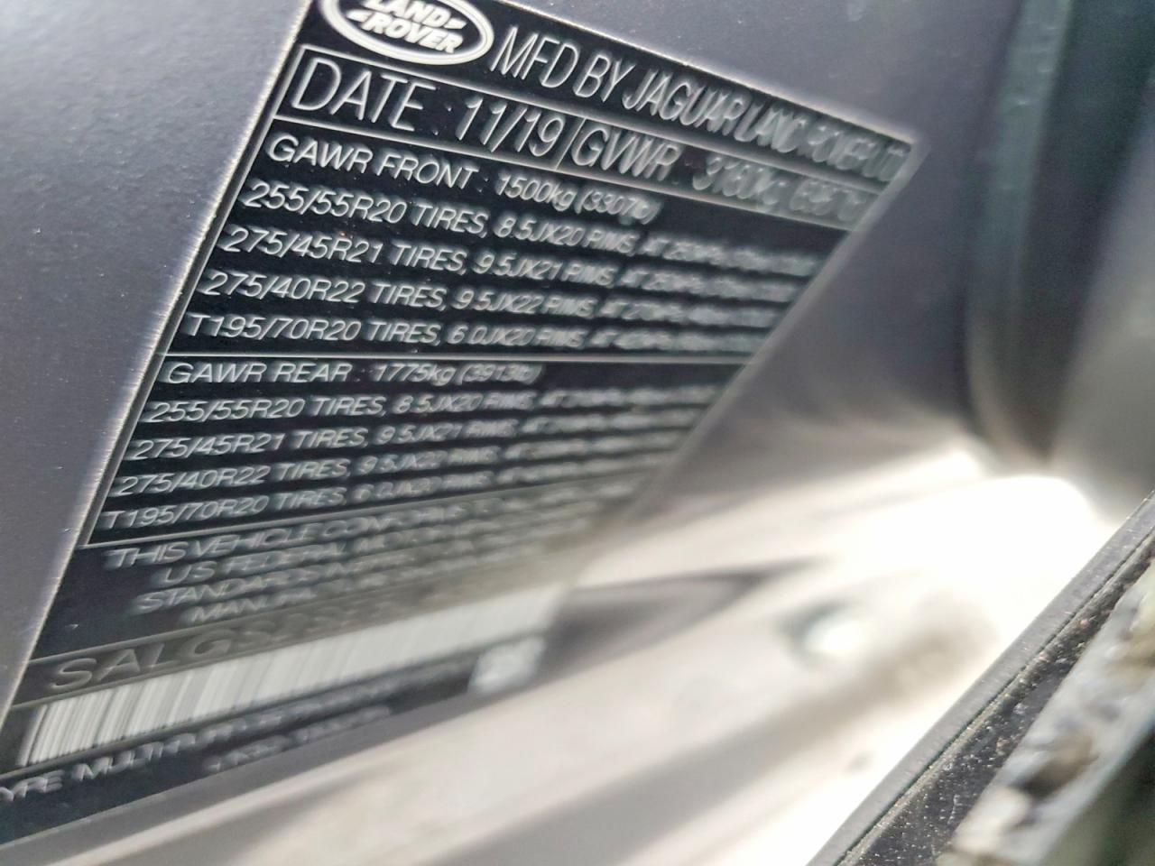 2020 LAND ROVER RANGE ROVER P525 HSE photo 14