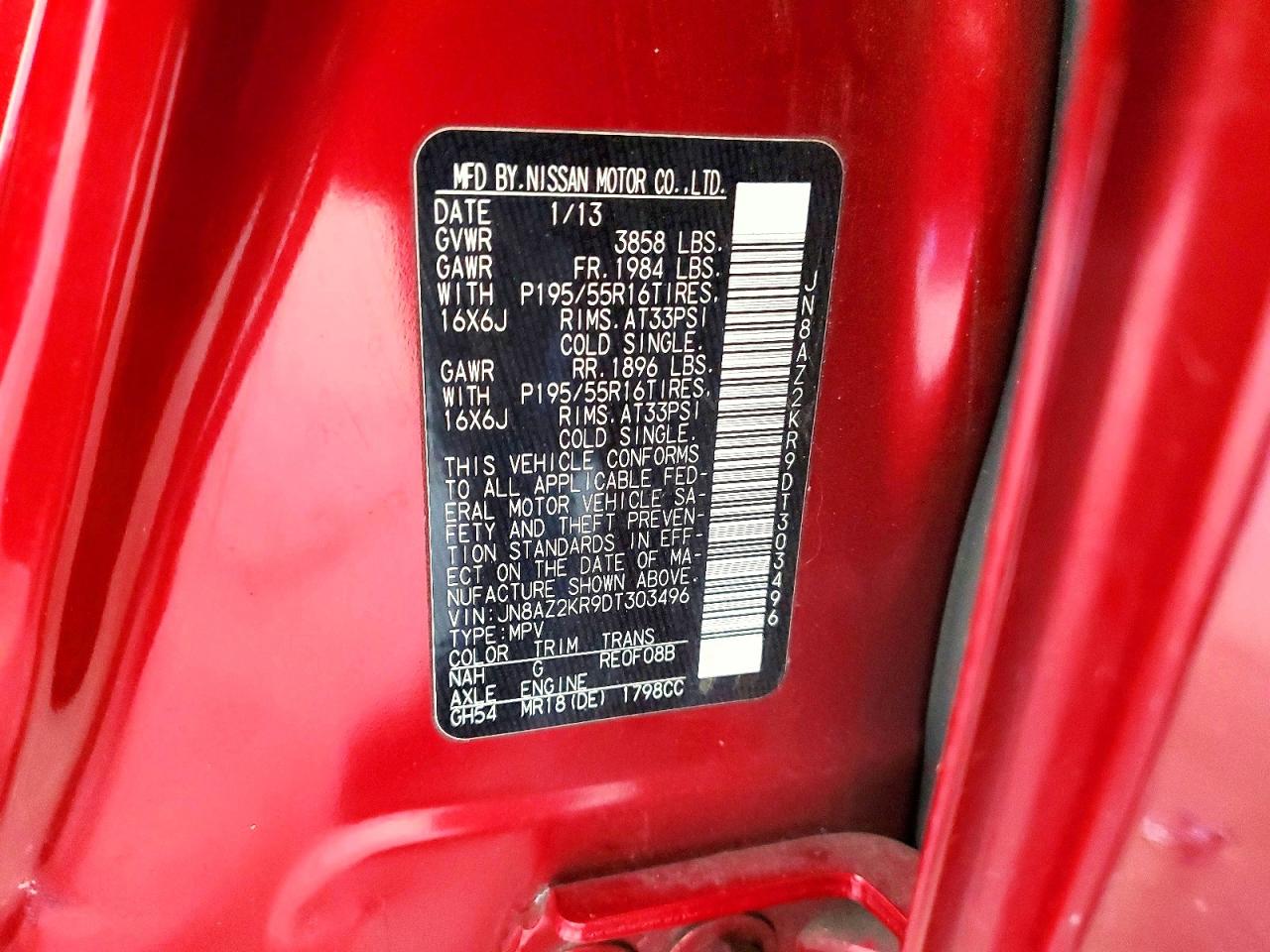 2013 NISSAN CUBE S photo 12