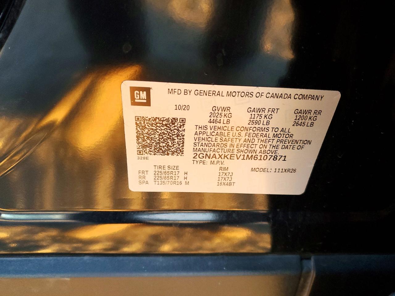 2021 CHEVROLET EQUINOX LT photo 23