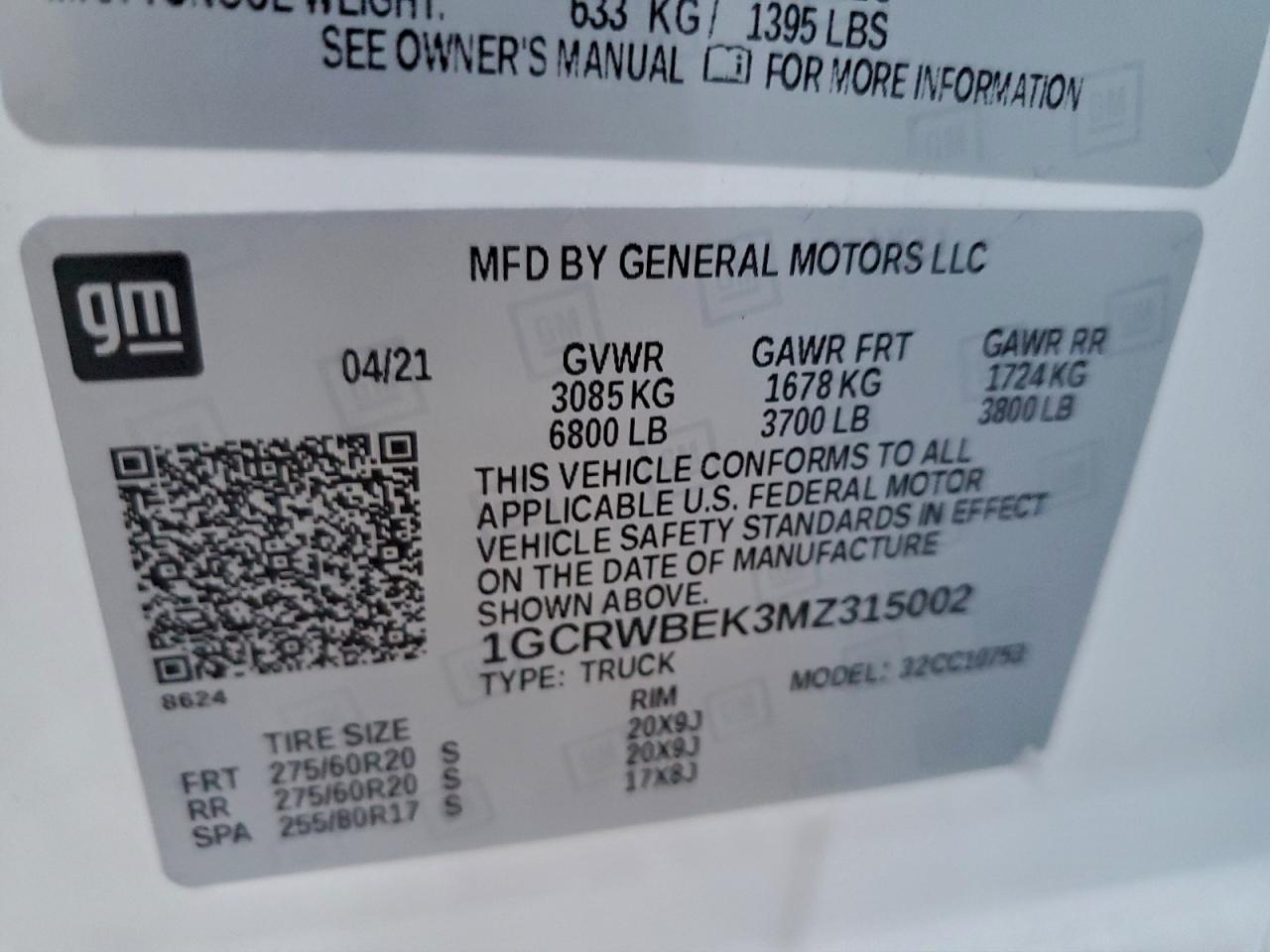 2021 CHEVROLET SILVERADO C1500 CUSTOM photo 13