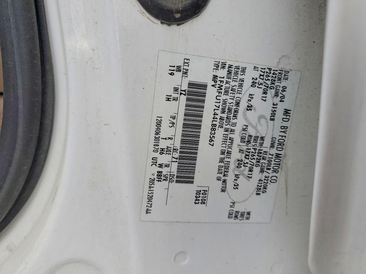 2004 FORD EXPEDITION EDDIE BAUER photo 13