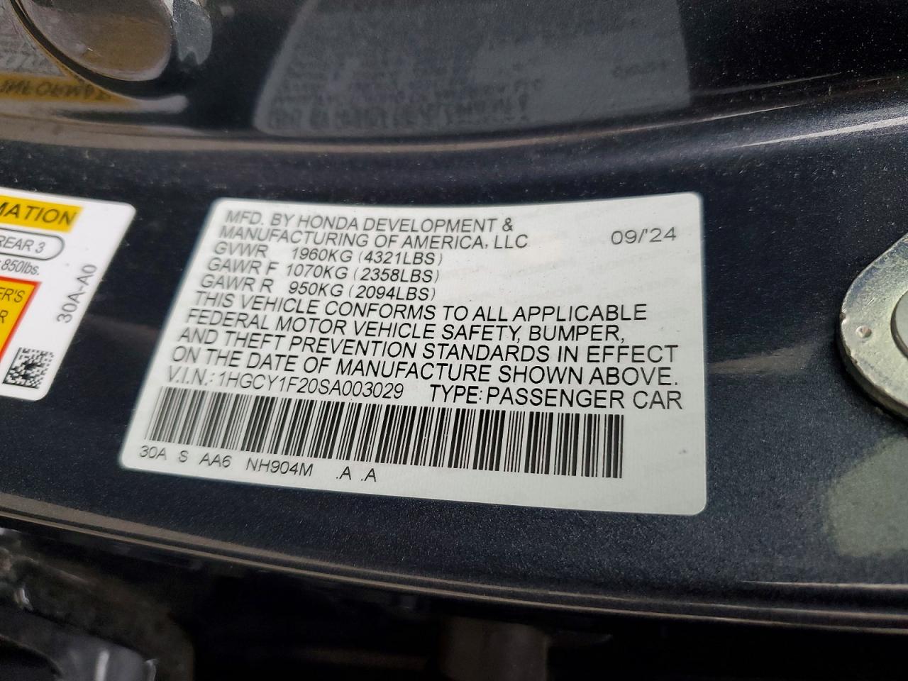 2025 HONDA ACCORD LX photo 12