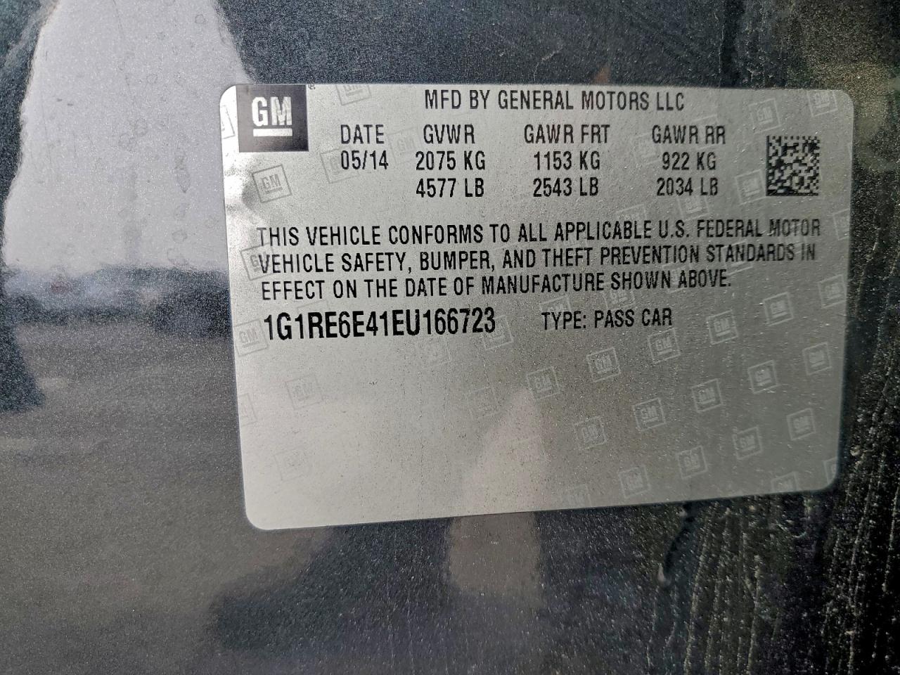 2014 CHEVROLET VOLT photo 12