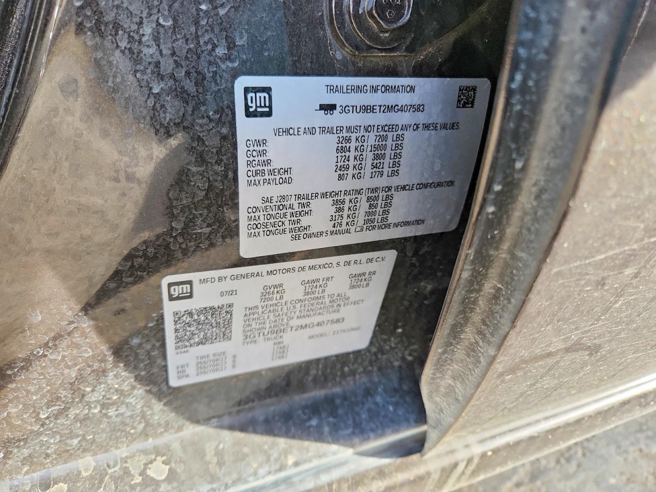 2021 GMC SIERRA K1500 SLE photo 12