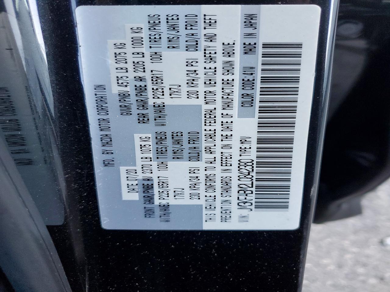 2020 MAZDA CX-5 SPORT photo 14
