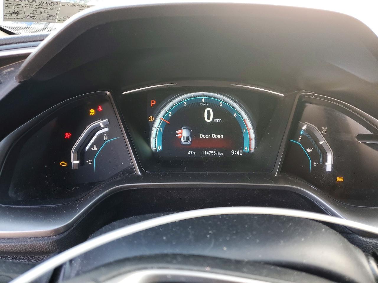 2017 HONDA CIVIC EX photo 9