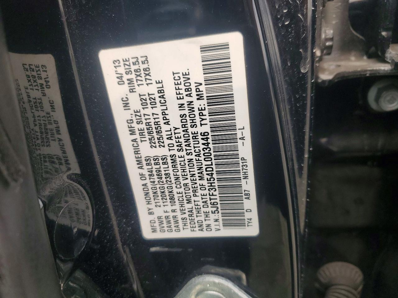 2013 HONDA CROSSTOUR EXL photo 12