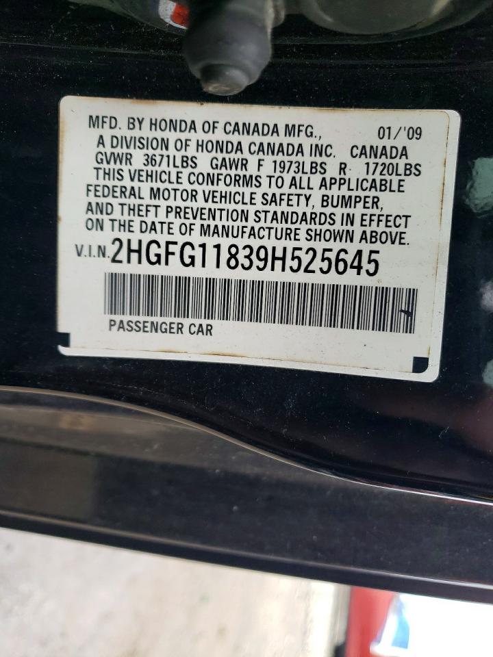 2009 HONDA CIVIC EX photo 13