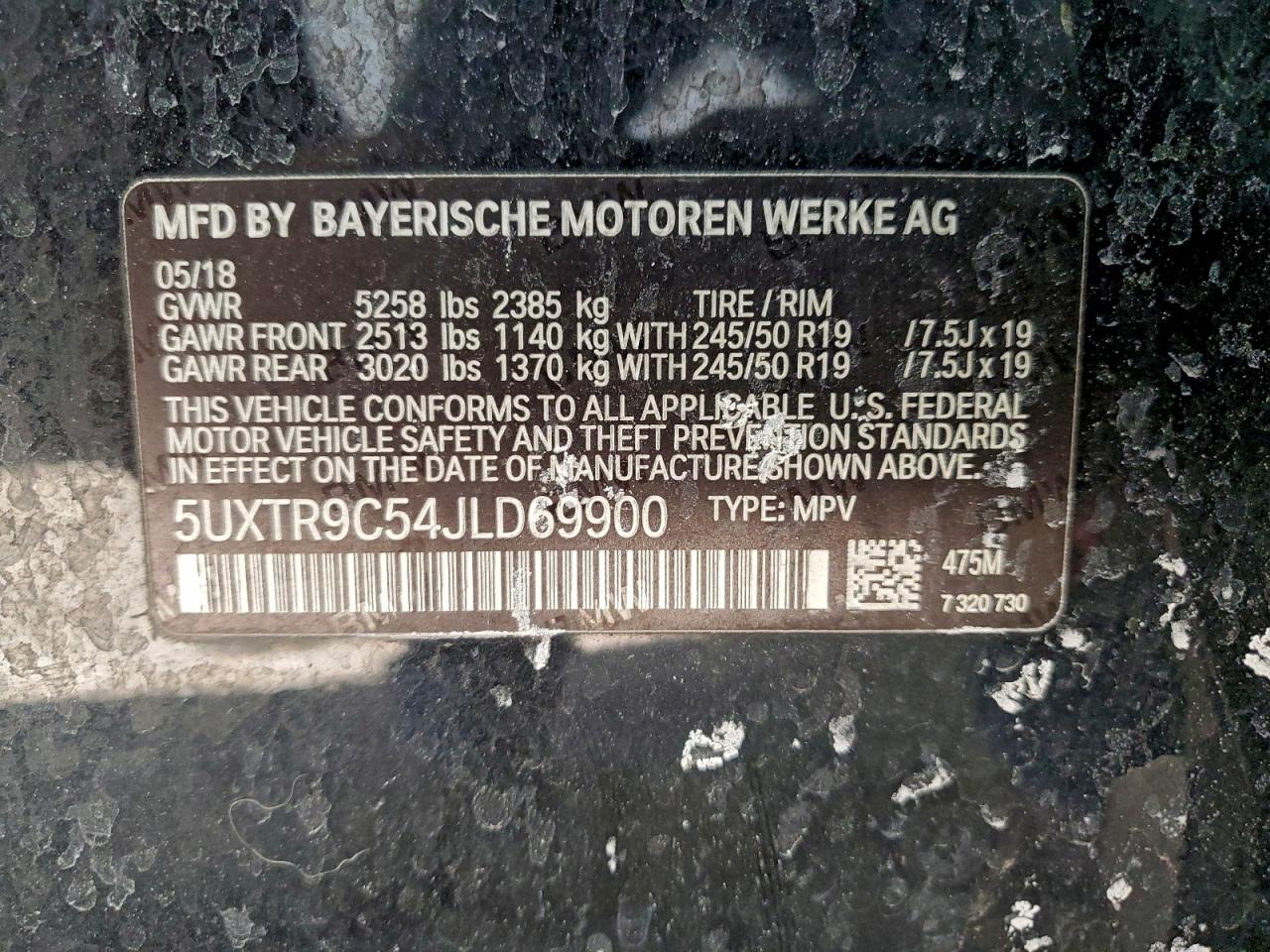 2018 BMW X3 XDRIVE30I photo 13