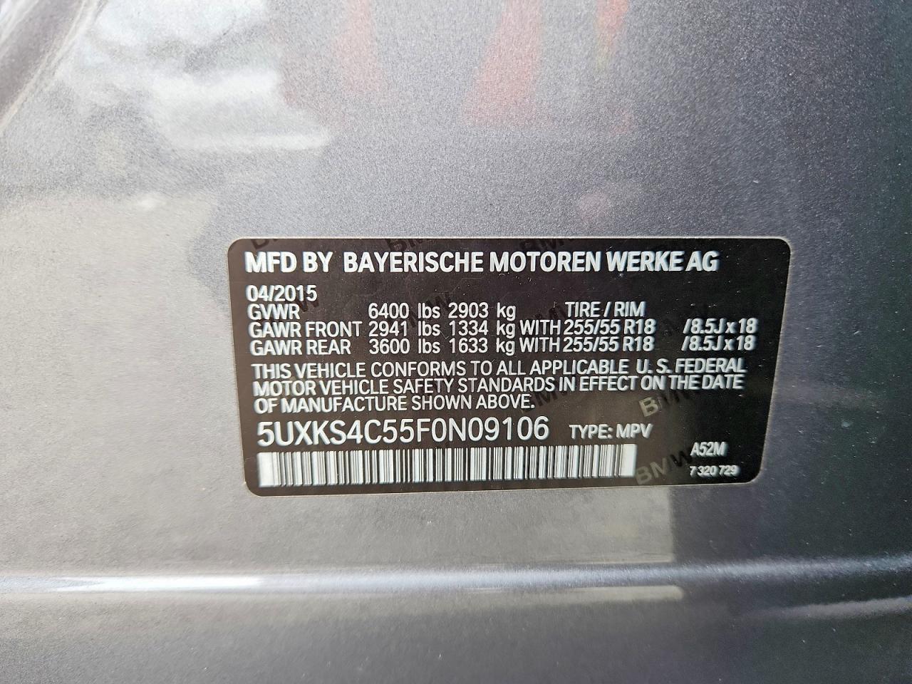 2015 BMW X5 XDRIVE35D photo 34