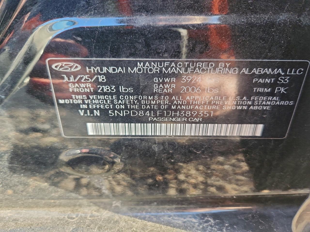 2018 HYUNDAI ELANTRA SEL photo 12