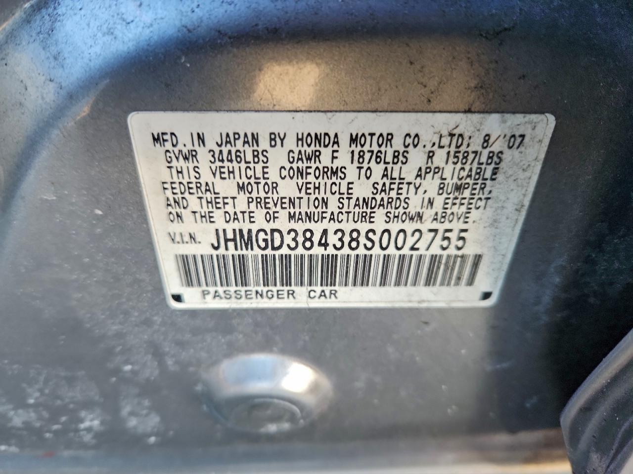 2008 HONDA FIT photo 12