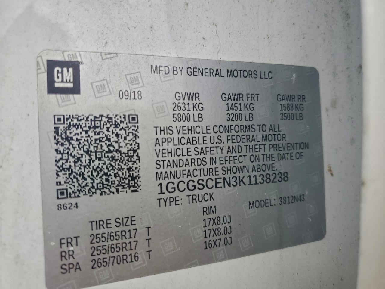 2019 CHEVROLET COLORADO LT photo 12