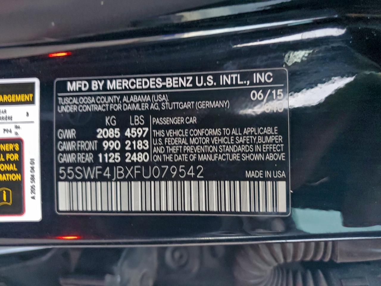 2015 MERCEDES-BENZ C 300 photo 12
