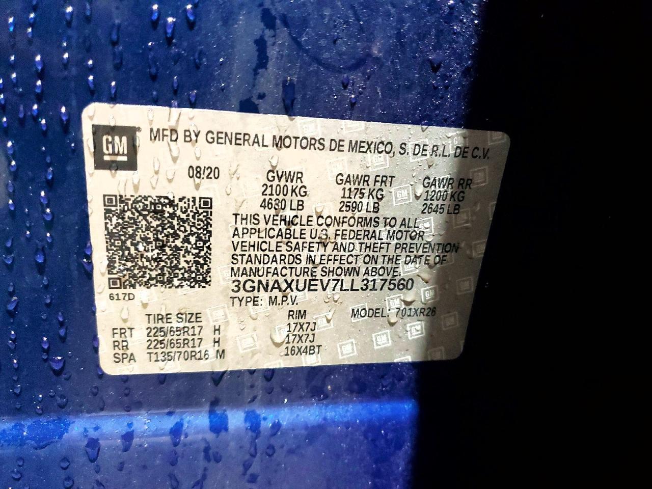 2020 CHEVROLET EQUINOX LT photo 14