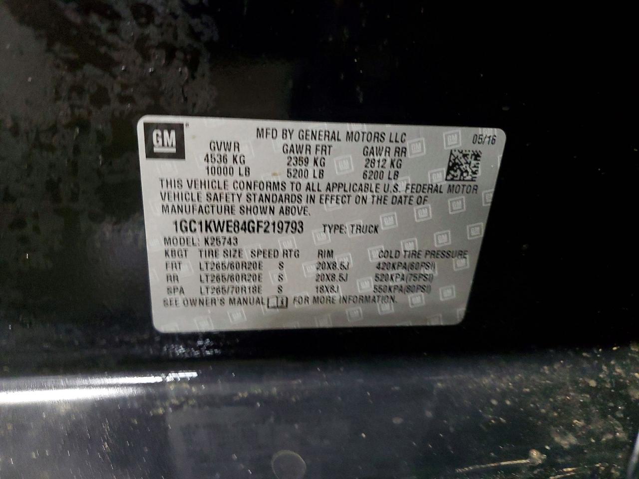 2016 CHEVROLET SILVERADO K2500 HEAVY DUTY LTZ photo 12