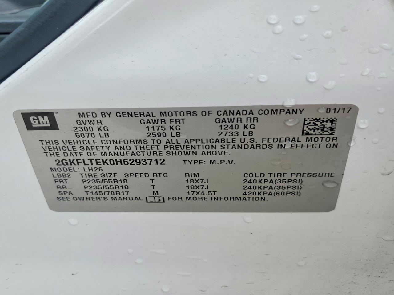2017 GMC TERRAIN SLE photo 14